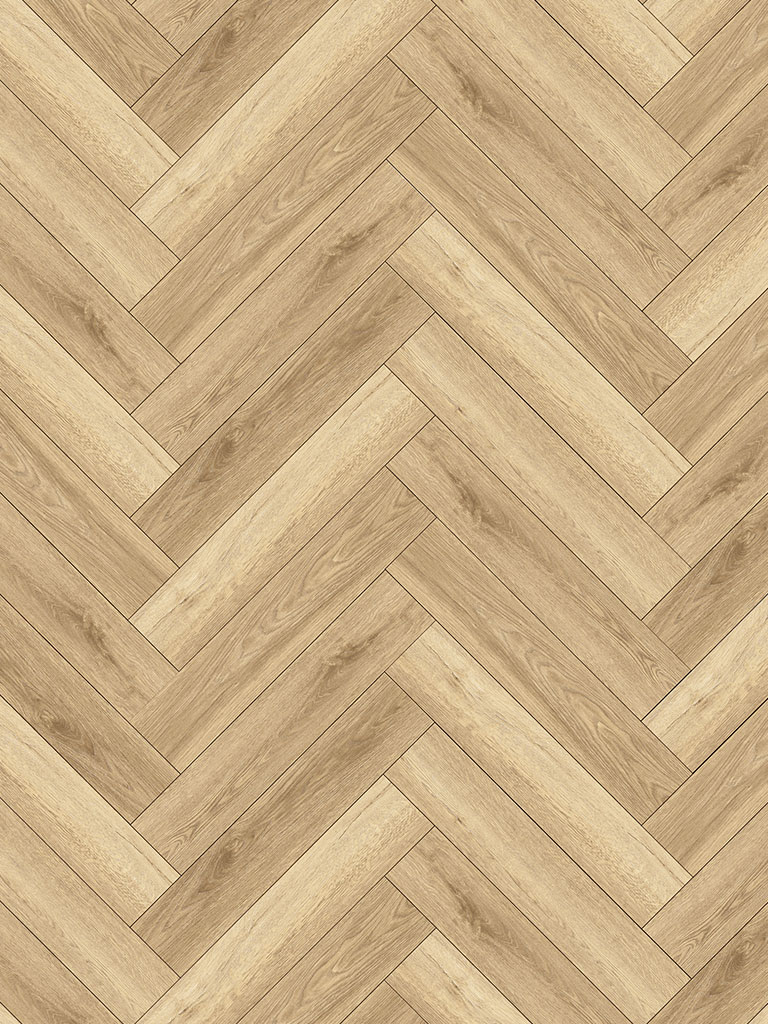 Klebe-Vinyl World of Dryback 3524HE San Francisco Oak Herringbone City 1x4