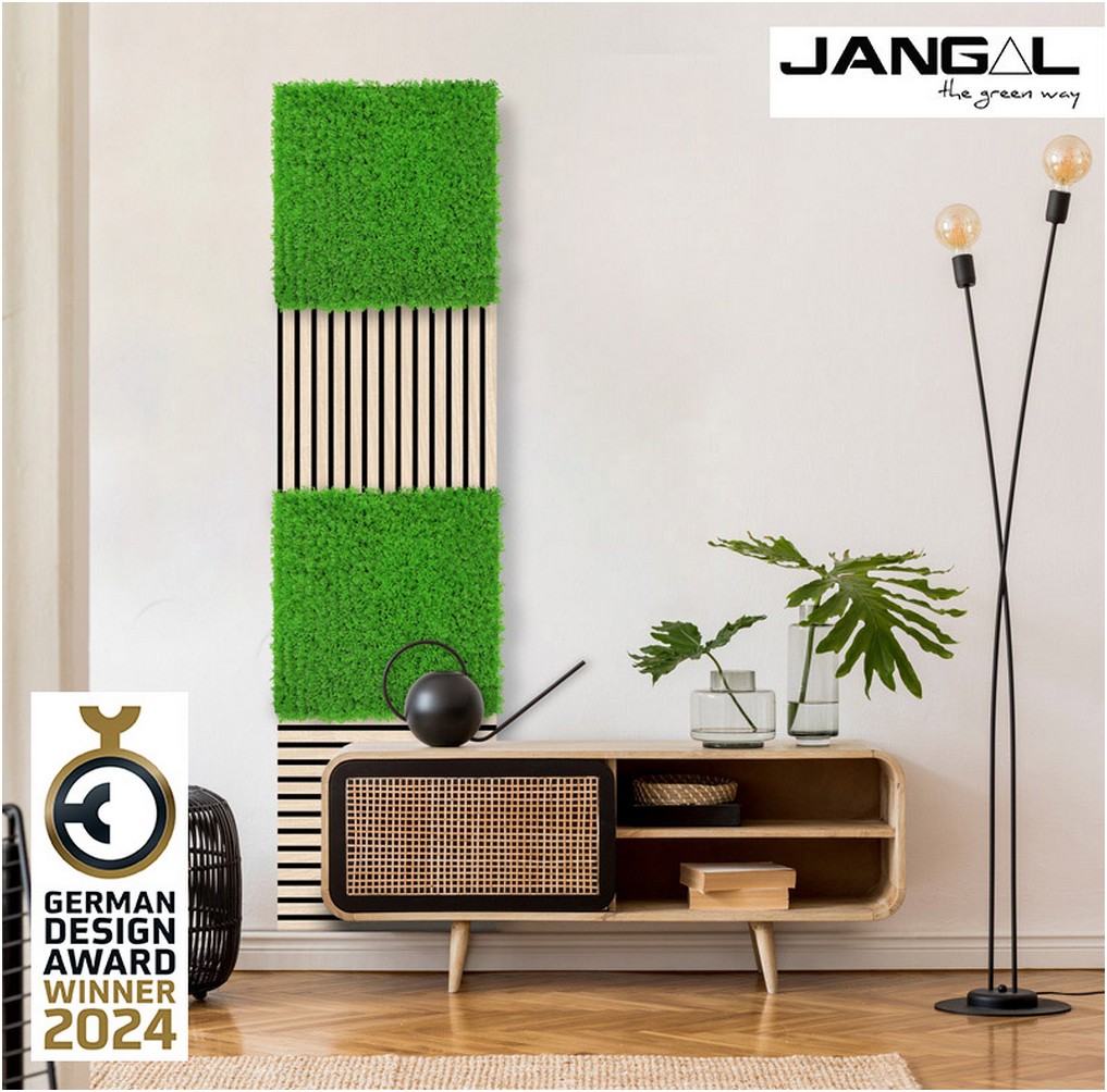 Wandpaneel Jangal Modular Wall 11115 Bright Green Design Grass 52 x 52 cm