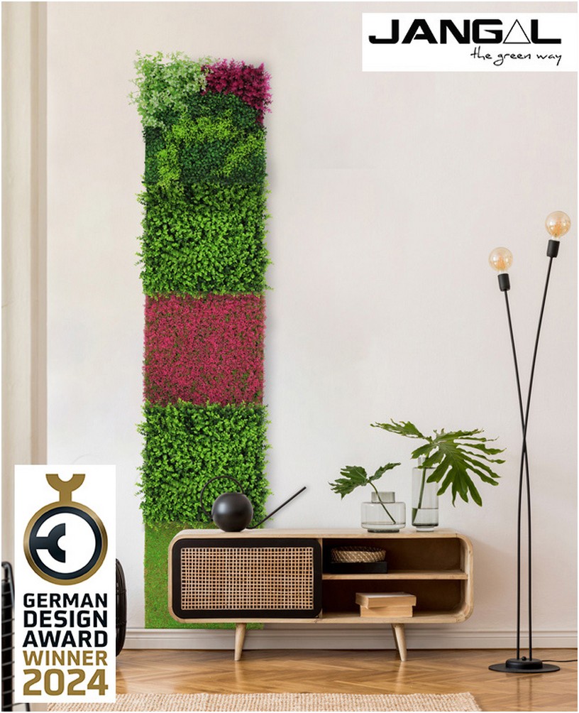 Wandpaneel Jangal Modular Wall 11112 Mixed Green Design Buxus 52 x 52 cm