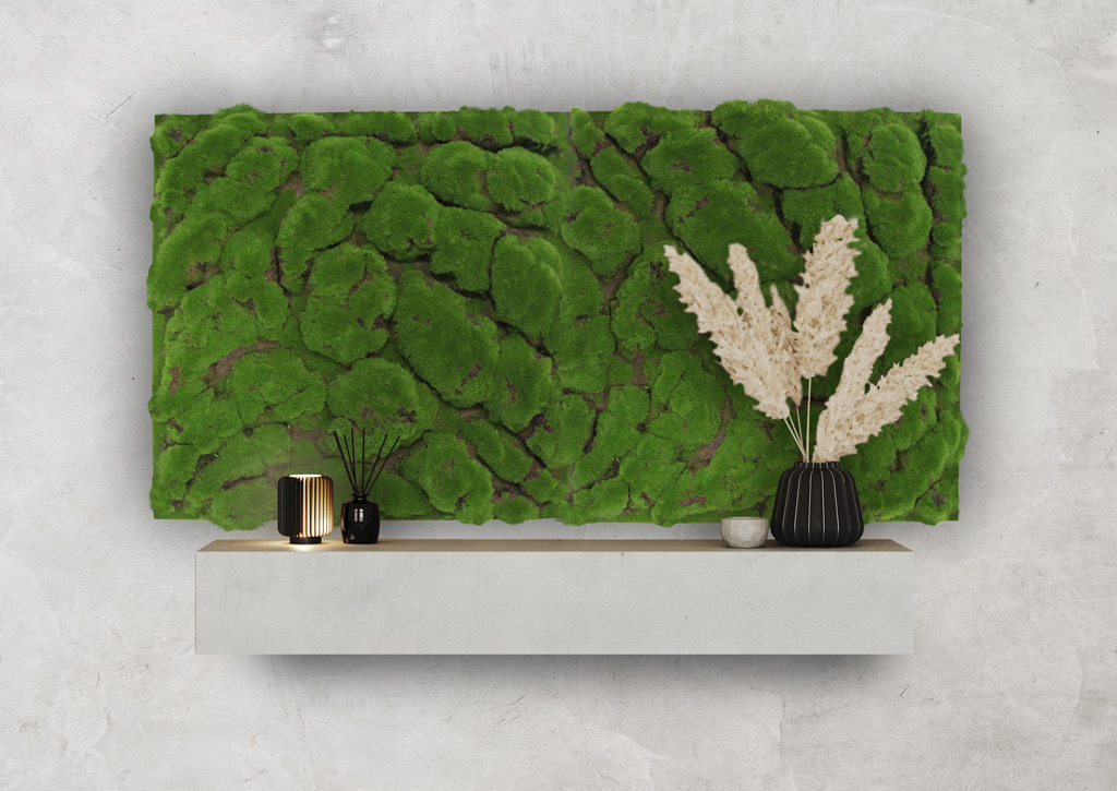 Wandpaneel Jangal Modular Wall 11109 forest green big bulk design moos 52 x 52 cm