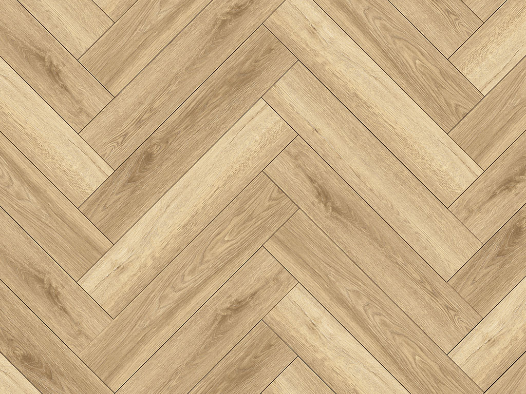 Klebe-Vinyl World of Dryback 3524HE San Francisco Oak Herringbone City 1x4