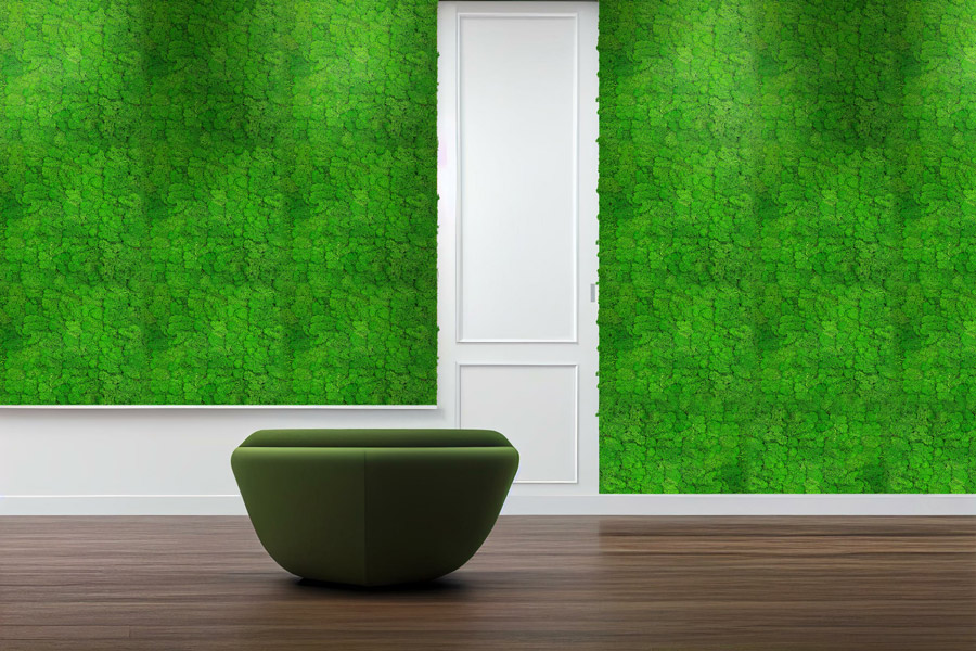 Wandpaneel Jangal Modular Wall 11101 Rich Green Moos 52 x 52 cm