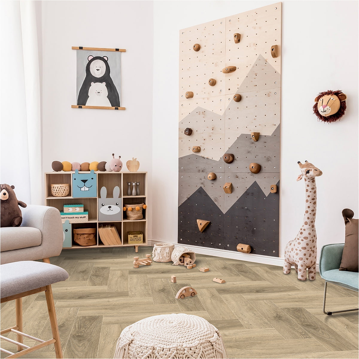 Click-Vinyl SPC 4185H Cadiz Eiche 5mm Herringbone inkl. Trittschall