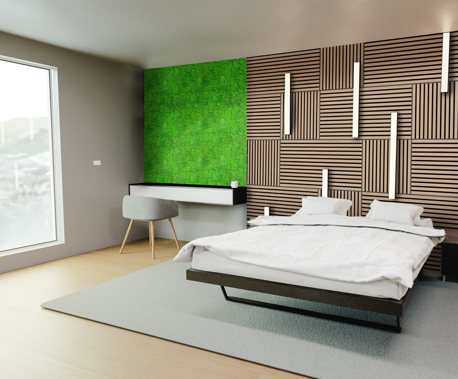 Wandpaneel Jangal Modular Wall 11101 Rich Green Moos 52 x 52 cm