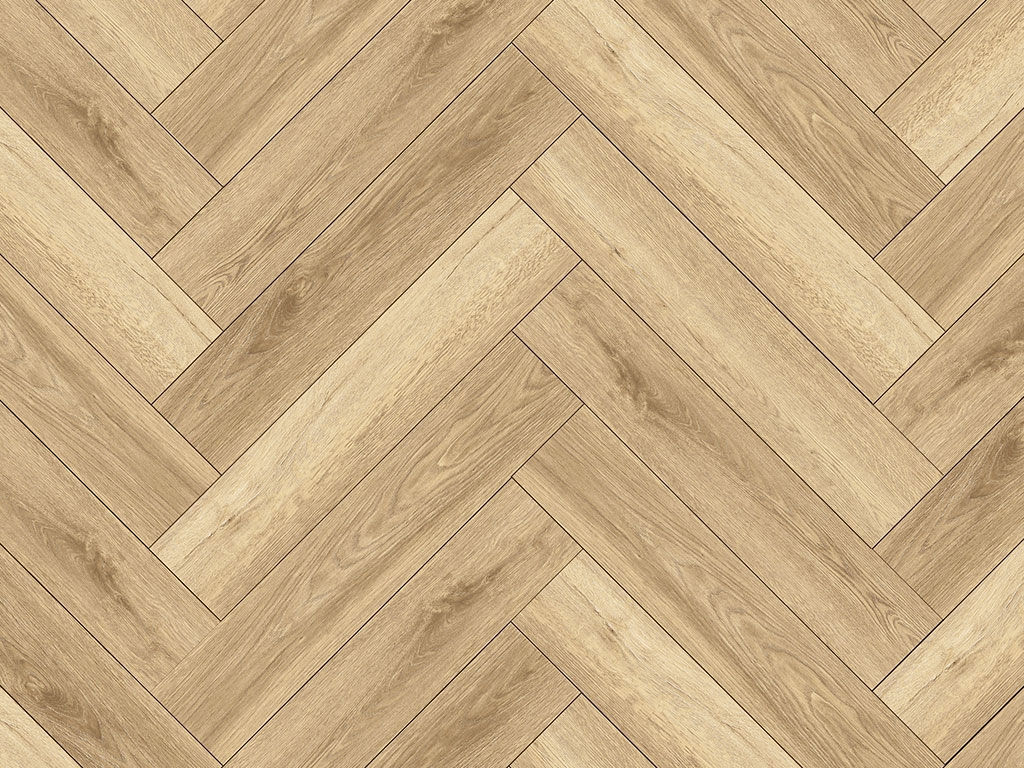 Klebe-Vinyl World of Dryback 3524HE San Francisco Oak Herringbone City 1x4