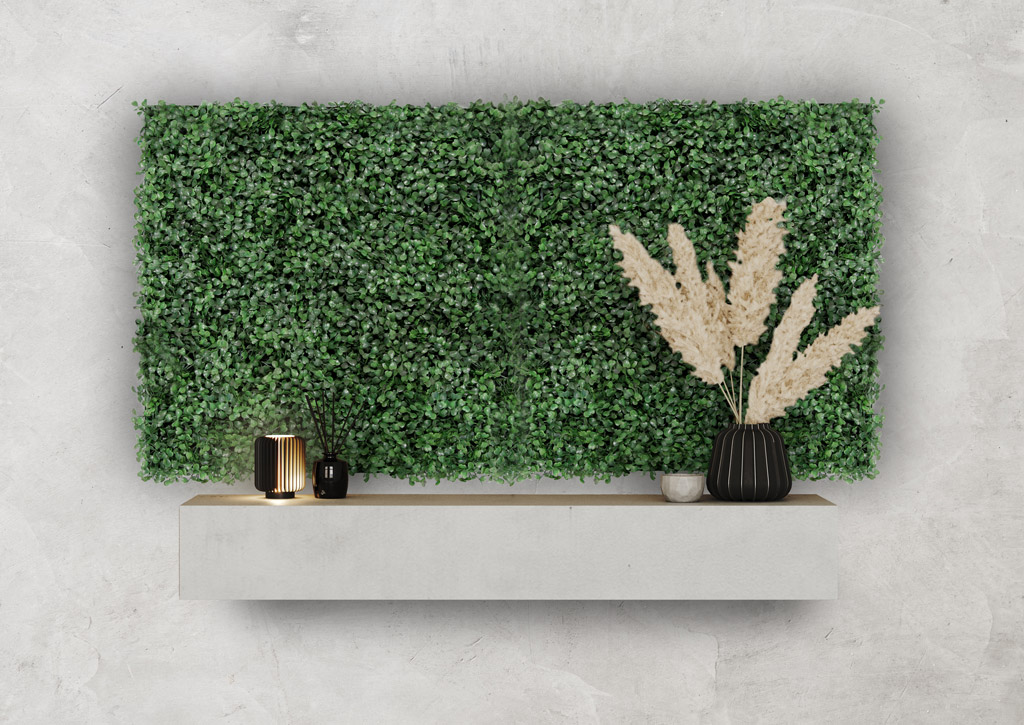 Wandpaneel Jangal Modular Wall 11113 dark green design buxus 52 x 52 cm