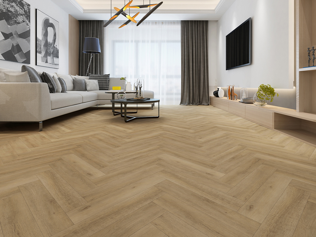 Click-Vinyl World of SPC 3527H Salt Lake City Oak Herringbone City 1x4