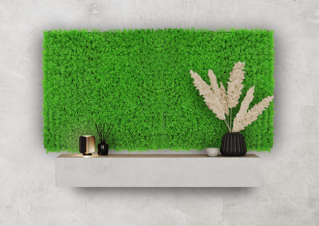 Wandpaneel Jangal Modular Wall 11115 Bright Green Design Grass 52 x 52 cm