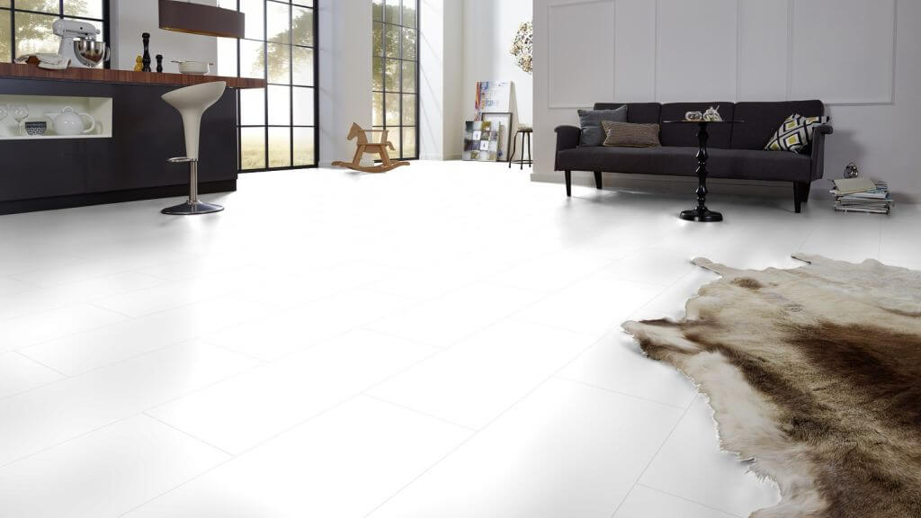 Glanzlaminat Jangal 2935 Glanz Plain White (810x400) Stone Line 8mm Fliese