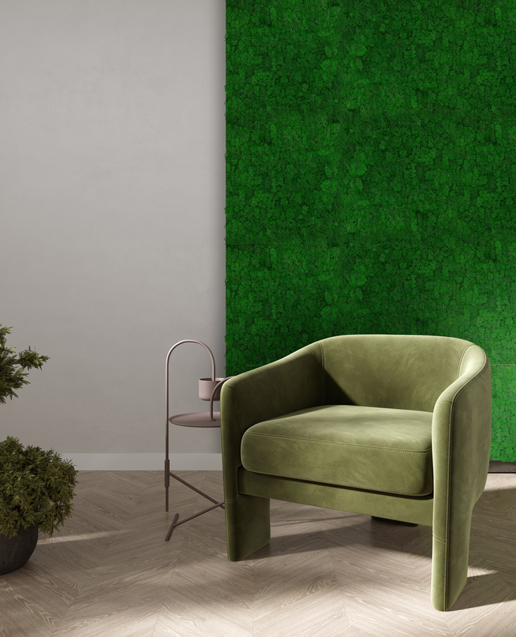 Wandpaneel Jangal Modular Wall 11100 Nature Green Moos 52 x 52 cm