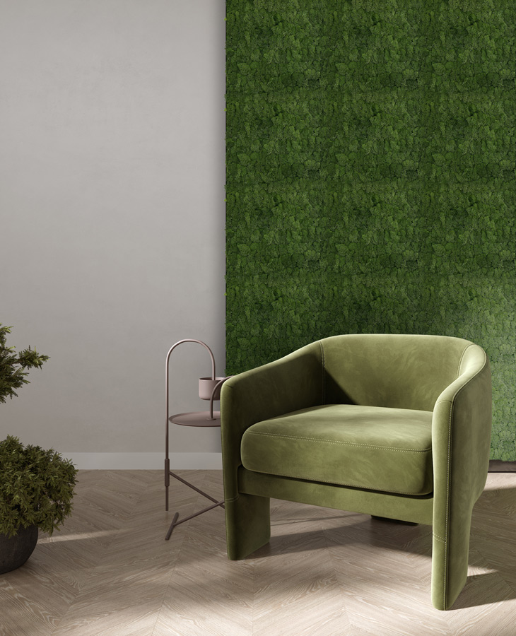 Wandpaneel Jangal Modular Wall 11103 Dark Green Moos 52 x 52 cm