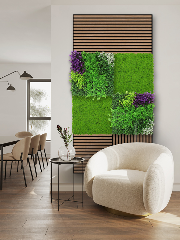 Wandpaneel Jangal Modular Wall 11116 violet mixed flora 52 x 52 cm