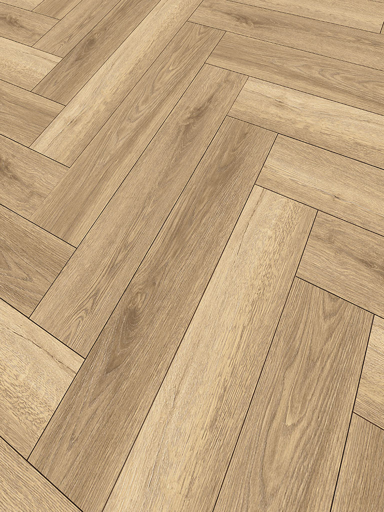 Click-Vinyl World of SPC 3524H San Francisco Oak Herringbone City 1x4