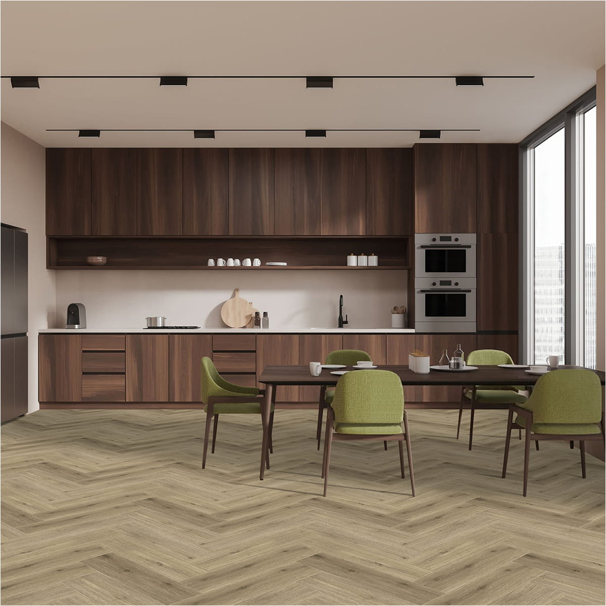 Click-Vinyl SPC 4186H Altea Eiche 5mm Herringbone inkl. Trittschall