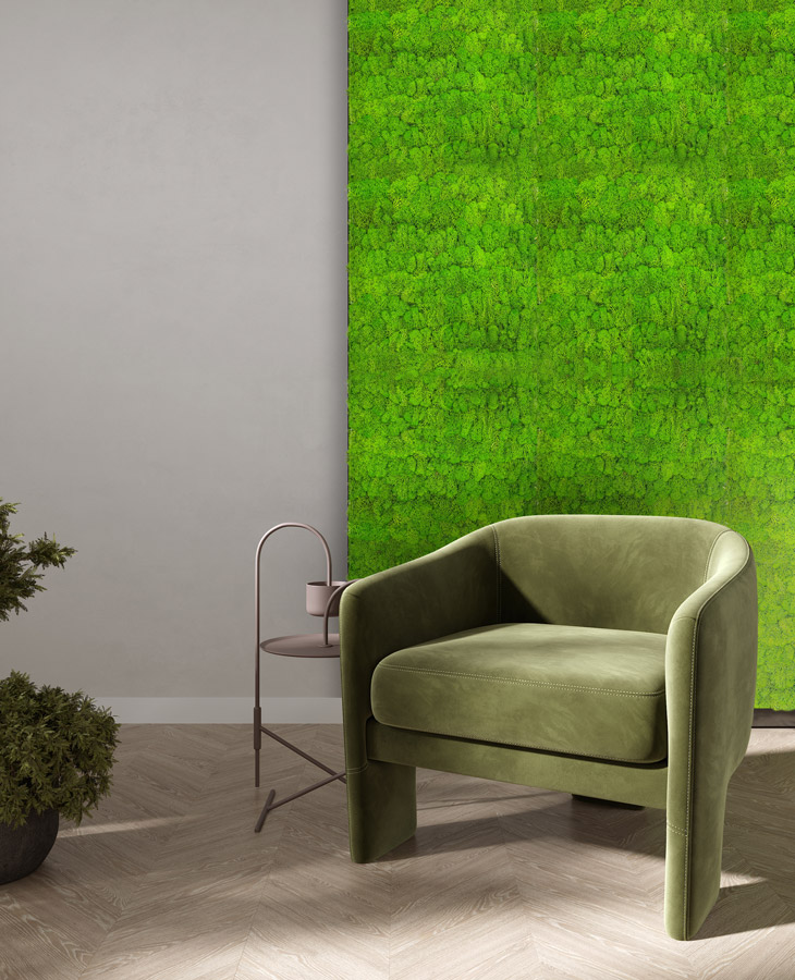 Wandpaneel Jangal Modular Wall 11102 Bright Green Moos 52 x 52 cm