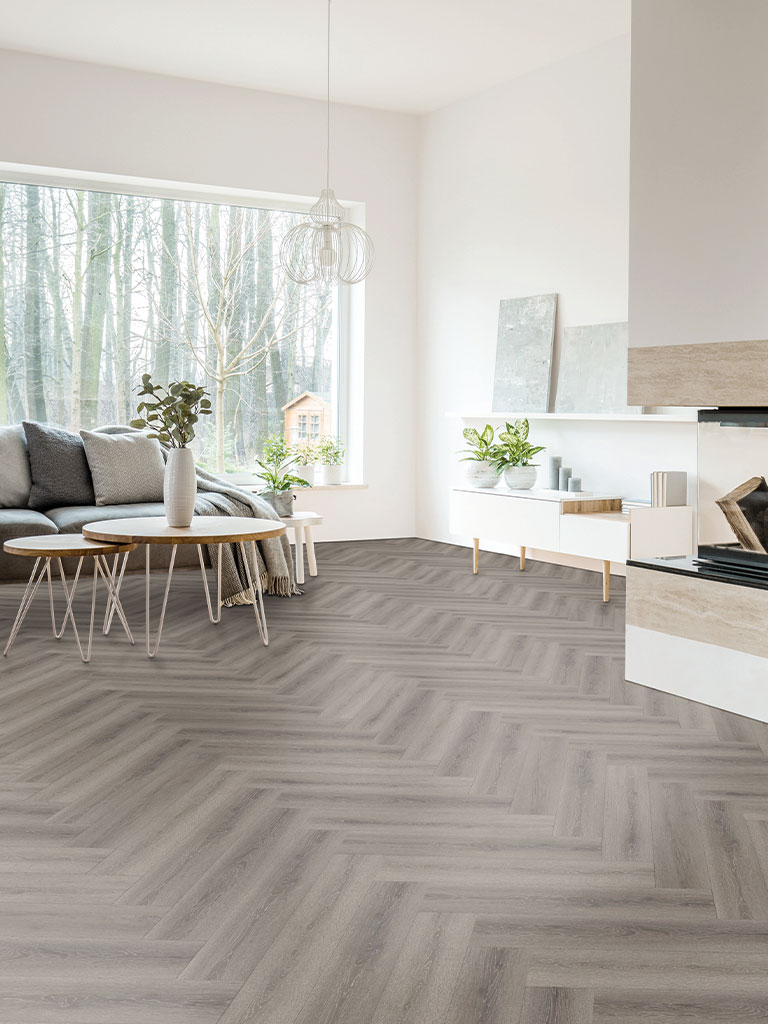 Click-Vinyl World of SPC 3526H St. Louis Oak Herringbone City 1x4