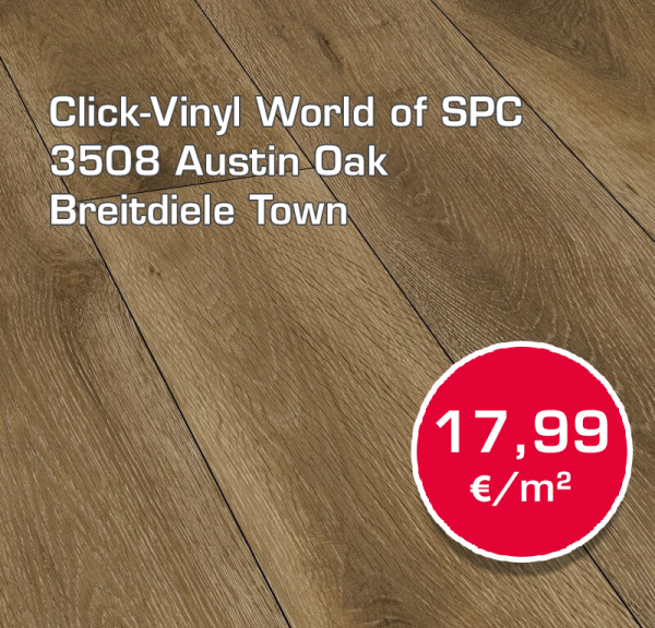 Click-Vinylboden World of SPC 3508 Austin Oak Breitdiele Town