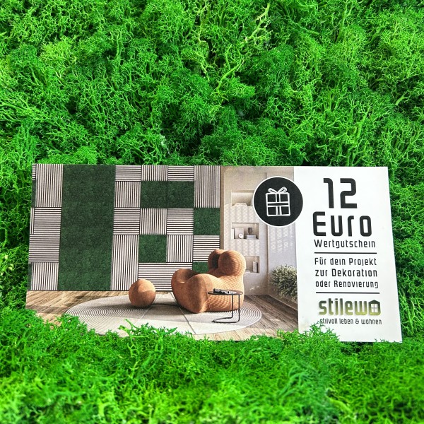 12 EUR Wertgutschein für Dekoration und Renovierung