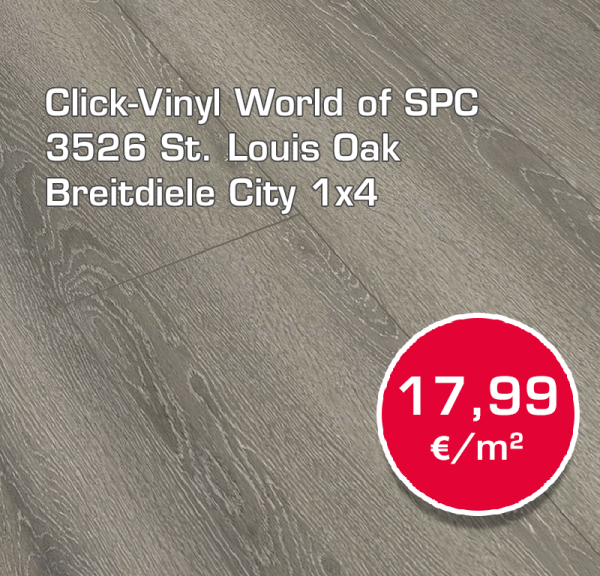 Click-Vinylboden World of SPC 3526 St. Louis Oak Breitdiele City 1x4